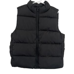 Old Navy Boy's XS 5 Black Puffer Vest
